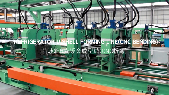 Linea di formazione della conchiglia di frigorifero in U ((CNC bending)